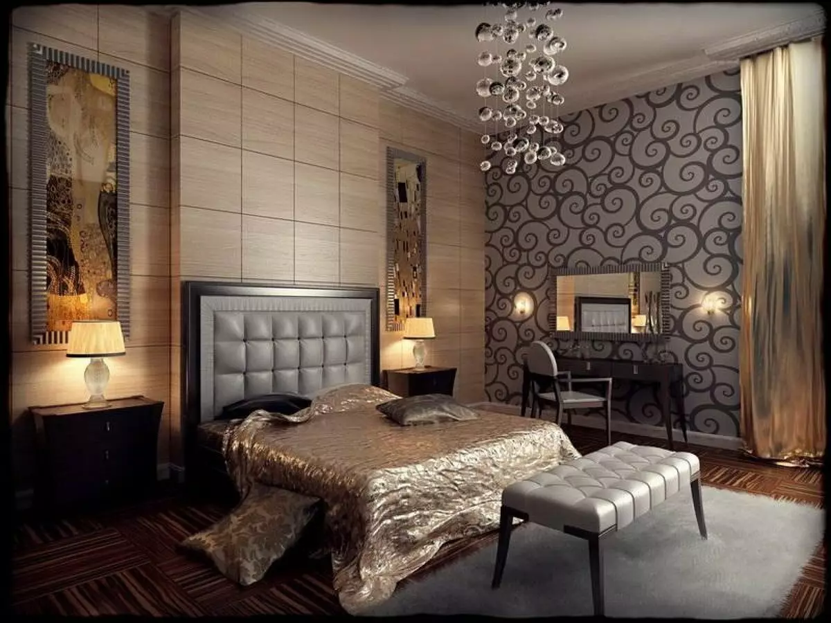 غرفة نوم بأسلوب عصري (102 صورة / صور): خيارات التصميم الداخلي. كيفية ترتيب غرفة بألوان زاهية؟ تصميم جميل بألوان بيضاء ورمادية حديثة 9914_91