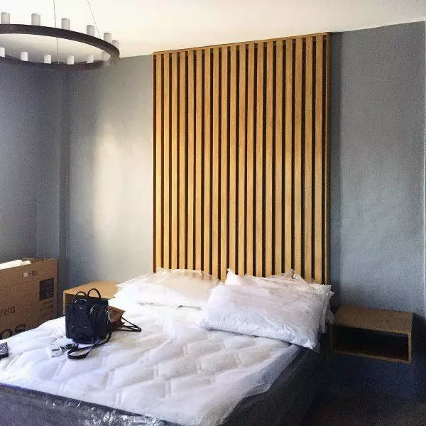 Hvordan dekorere en seng med egne hender? Recording Rackrest (Headboard) og Køyesenger, Dekor Sengeteppe og Puter, Garland 9919_7