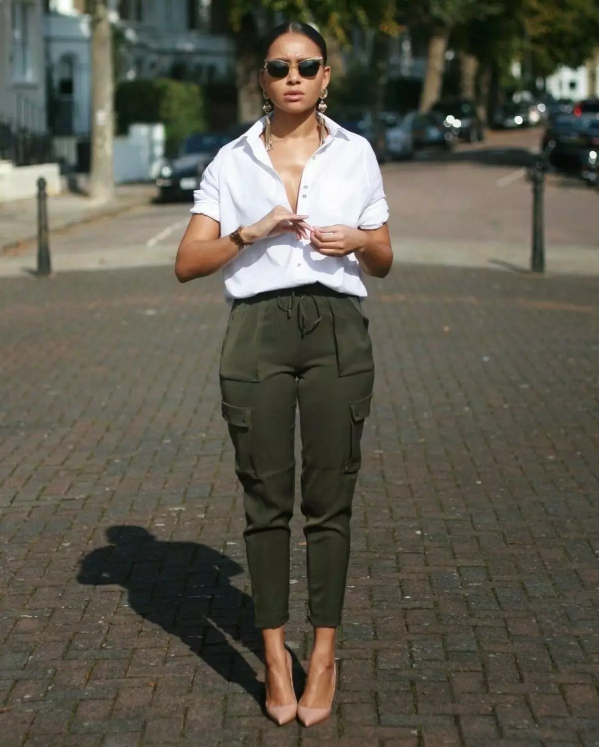 Celana kargo (94 foto): Model wanita, dengan apa yang harus dipakai 991_10