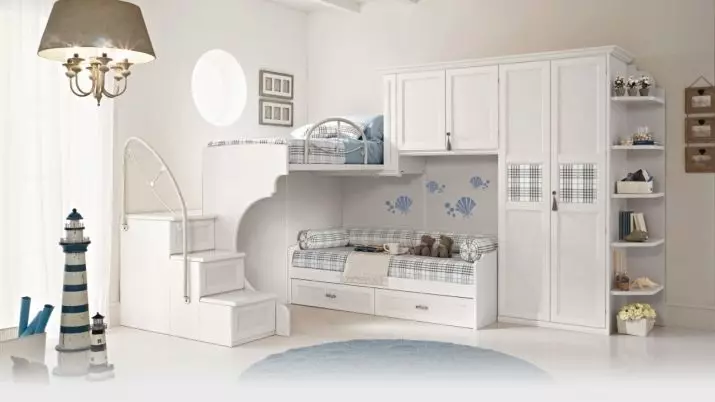 Bed-attics s pohovkou (66 fotografií): s pohovkou na dně pro rodiče a další dvouvrstvé transformátorové možnosti, skládací modely s pracovním prostorem 9920_58