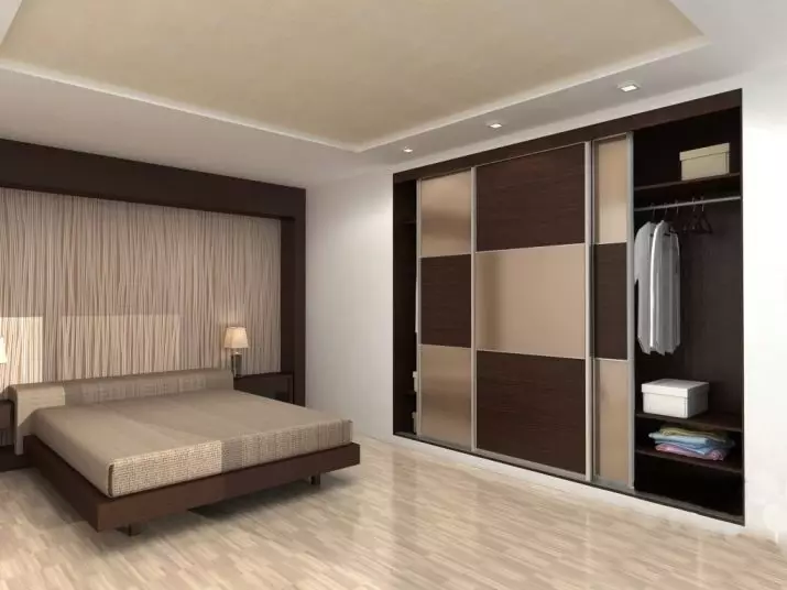 Вграден шкафчета за спалня (55 снимки): проектиране на голям вграден ъглови шкафове и малки гардероби 9928_51