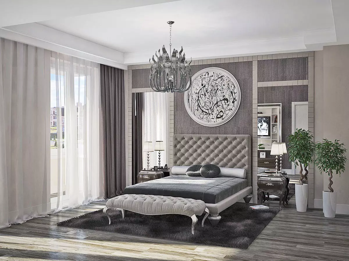 Premium klasės baldai miegamuojui (46 nuotraukos): brangių elito rusų gamybos baldų apžvalga, išskirtiniai karališkieji miegamieji rinkiniai, spalvingi baldai šiuolaikiniame ir klasikiniame stiliuose 9930_16