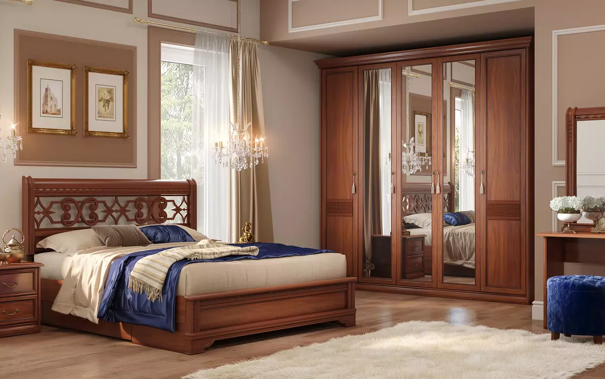 Möbel von Premium-Klasse für Schlafzimmer (46 Fotos): Überprüfung der teuren Elite russischer Produktion Möbel, exklusiver königlicher Schlafzimmer-Sets, wunderschöner Möbel in modernem und klassischen Stil 9930_21