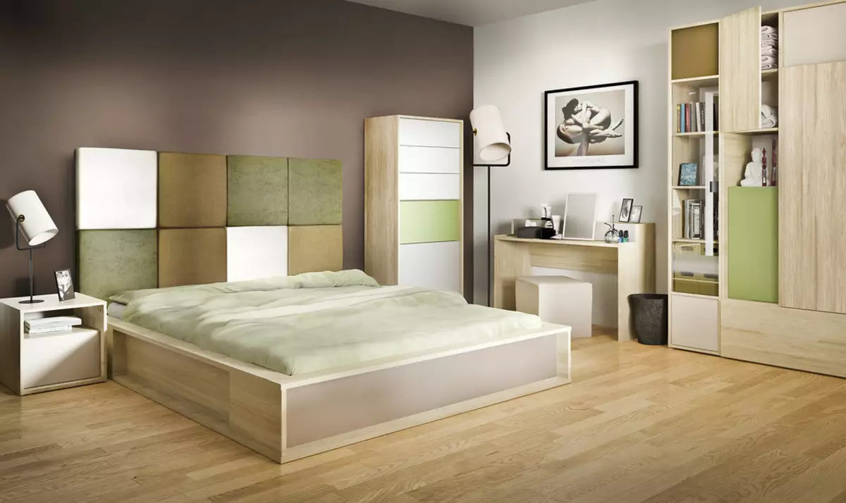Sleeping Set (80 billeder): Udvælgelse af vægge i klassiske og moderne stilarter, hjørne møblerhoveder og modulære tøjskabe 9932_11
