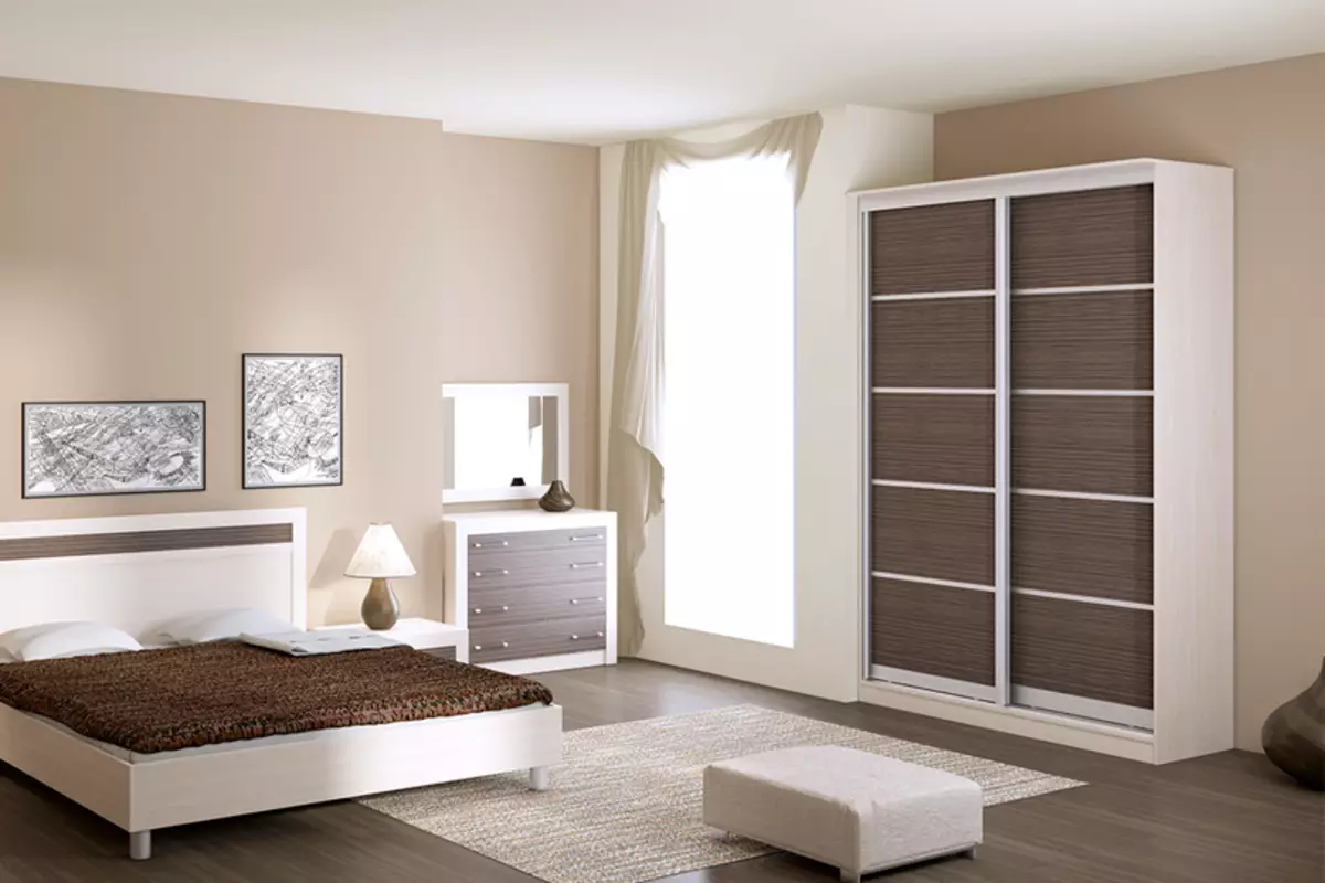 Sleeping Set (80 billeder): Udvælgelse af vægge i klassiske og moderne stilarter, hjørne møblerhoveder og modulære tøjskabe 9932_31