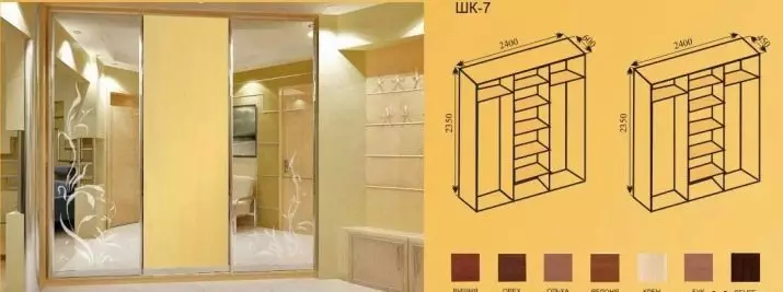 Nurgakapid magamistoas (79 fotot): väikeste sisseehitatud peade ja modulaarsete kappide disaini ideed peegliga, nurkade riidekappide joonised 9942_70