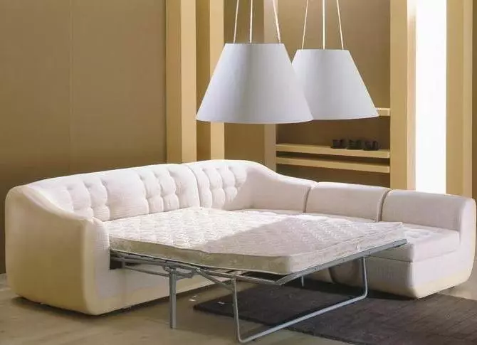 Canapés de la chambre (48 photos): Design de petits canapés et canapé-lit, canapés d'angle haut dans l'intérieur de la chambre à coucher, modèles de chevet moderne et autres options 9946_19
