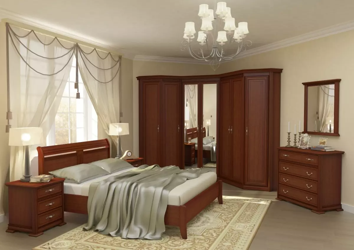 Спални за спалната соба: Димензии на високи суспендирани модели, тесни бели штандови, висински стандарди за стакло и други модели 9960_38