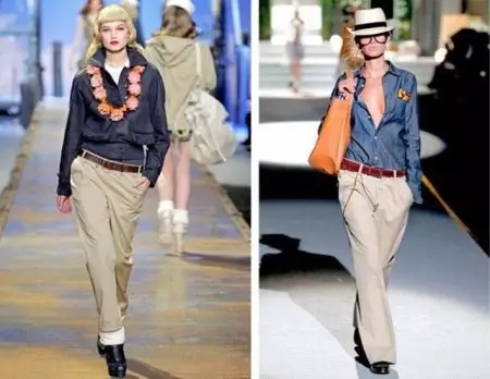 Chinos pantallona (92 foto): Modelet e grave të Chinosov, çfarë duhet të veshin 999_12